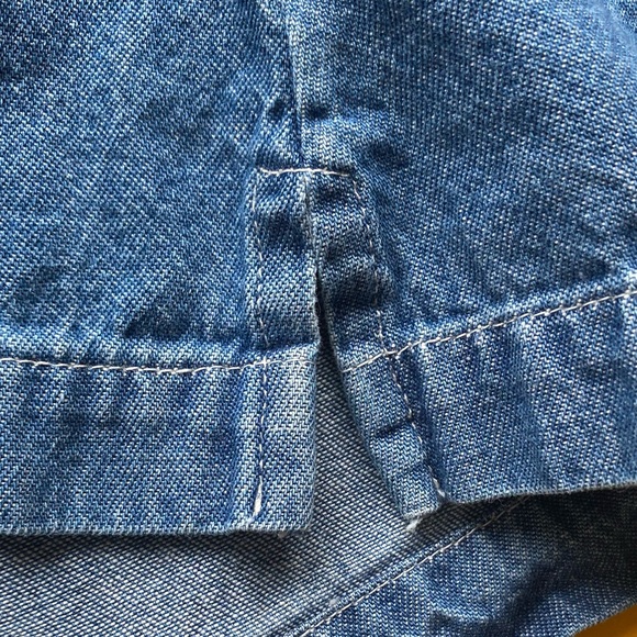 Custom Upcycled Vintage Denim Shirt W/ Music Feeds The Soul Embroidered Patch - Picture 11 of 16